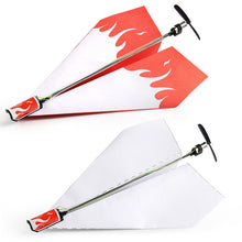 Load image into Gallery viewer, Children&#39;s outdoor new motor electric paper airplane model folding DIY paper brake toy